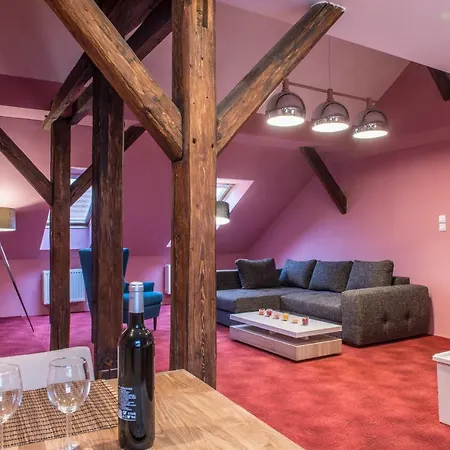 דירה Spacious And Quiet Attic Flat In Centre